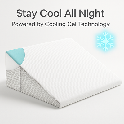 Deluxe lutande kilstödskudde