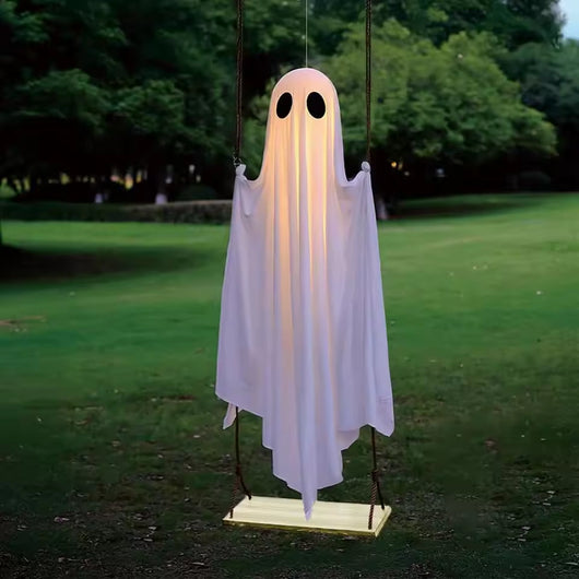 Halloween trädgård utomhus spöke