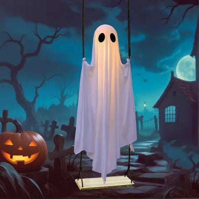 Halloween trädgård utomhus spöke