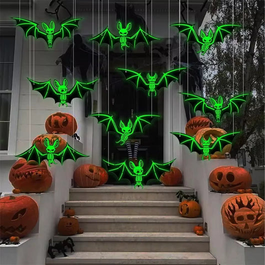 Halloween Hanging Glow-in-the-Dark Bats